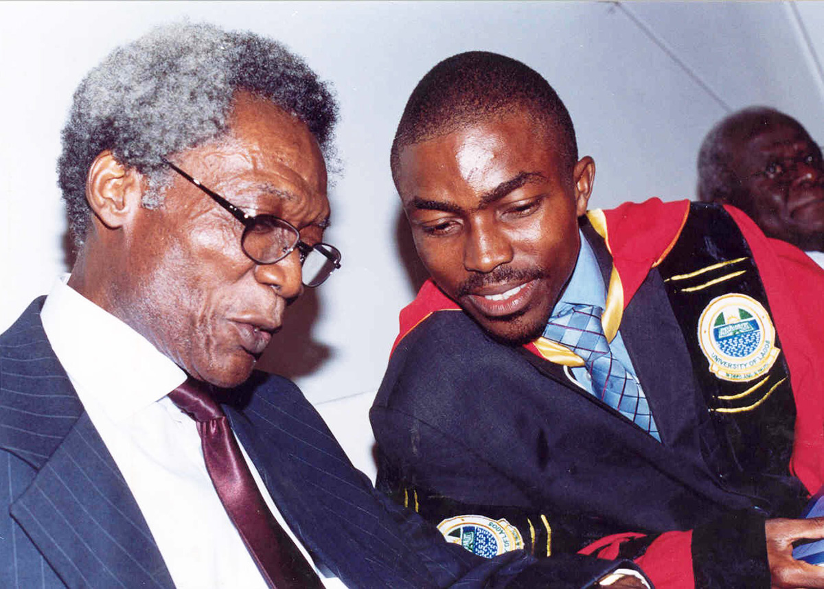 Prof Alfred Akpoveta Susu and Dr. Kingsley Abhulimen - The NPS winners 2004